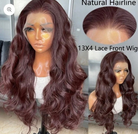 Long Body Wave Glueless Kanekalon Wig(human blend)