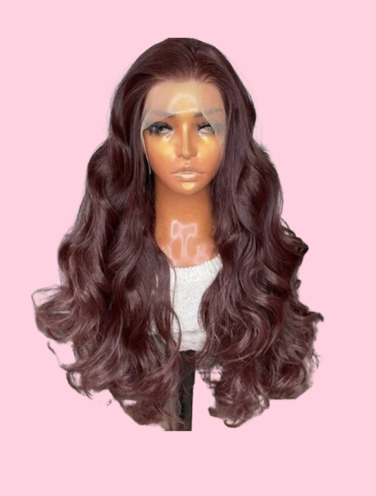 Long Body Wave Glueless Kanekalon Wig(human blend)